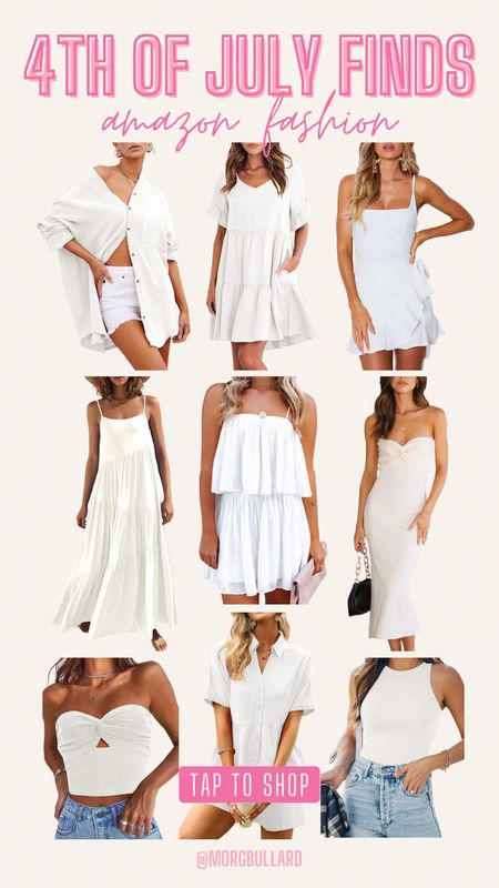 Fourth of July | 4th of July | White Dresses | Summer Dresses | White Romper | Patriotic Outfits 

#LTKSeasonal #LTKstyletip #LTKunder50