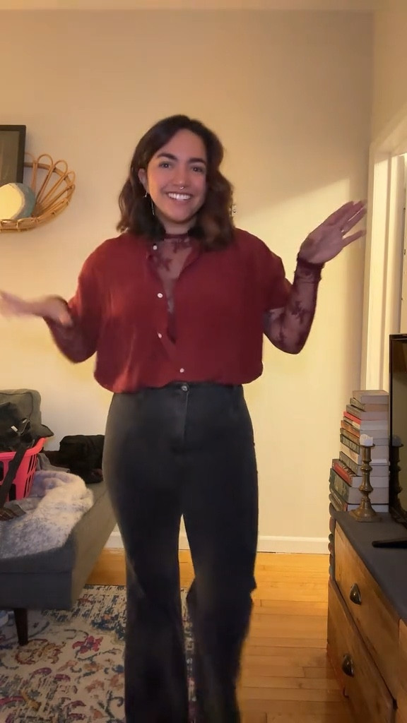 OOTD, lace top, layered outfit, flare jeans

#LTKmidsize #LTKfindsunder100 #LTKstyletip