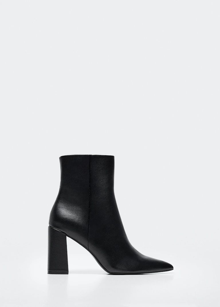 Ankle boots with block heel -  Women | Mango United Kingdom | MANGO (UK)