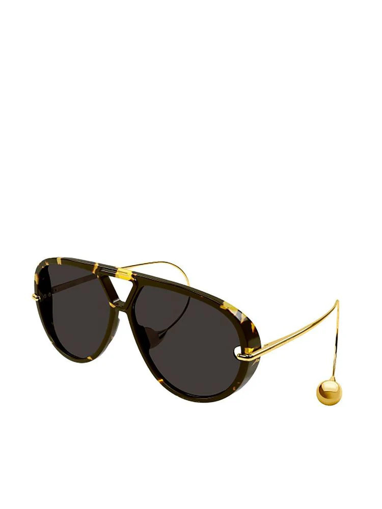 Bottega Veneta BV1273S Tortoiseshell Aviator Sunglasses — Havana | Italist Inc.