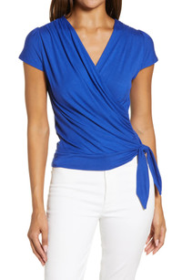 Click for more info about Loveappella Faux Wrap Top | Nordstrom