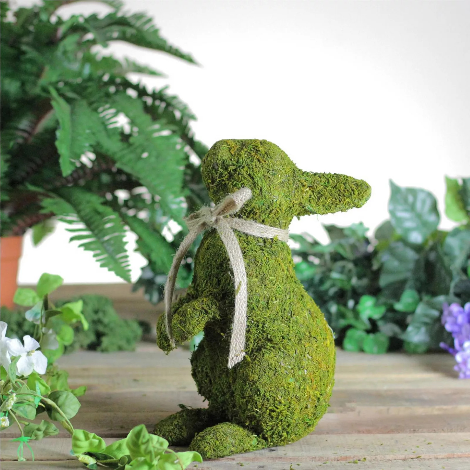 Northlight 10.5"" Green Moss Standing Bunny Rabbit Spring Easter Figure | Kohl's