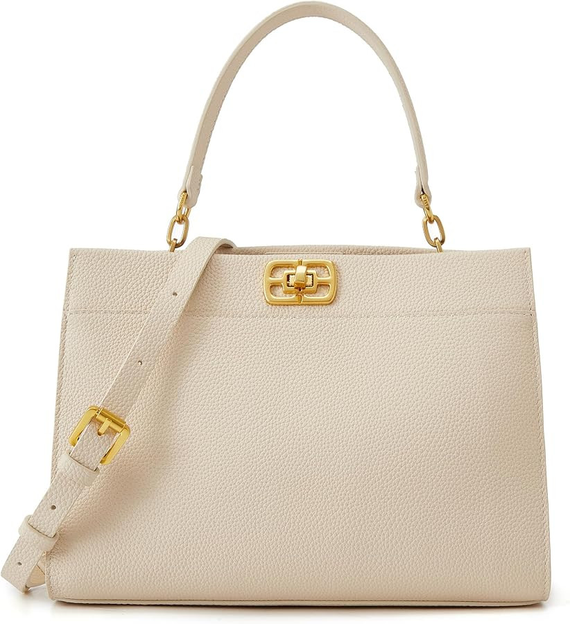 ELLE Medium Leather Tote Bag | Amazon (US)