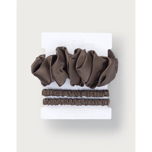 Silk Scrunchie 3pk | The White Company UK & ROW