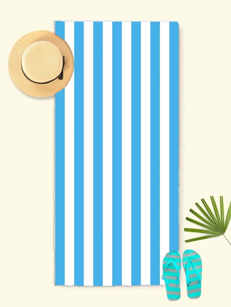 1pc Striped Pattern Beach Towel | SHEIN