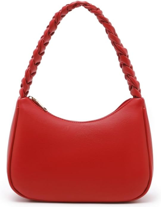 Shoulder Bags for Women, Cute Hobo Tote Handbag Mini Clutch Purse with Zipper Closure | Amazon (US)