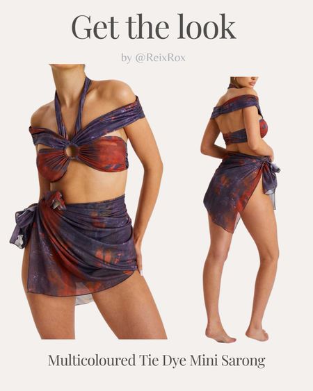 Tie Dye Mini Sarong. Multicolored. 
Summer, beach outfit, pool party, holidays, vacation. Affordable fashion.  Wardrobe staple. Timeless. Gift guide idea for her. Luxury, elegant, clean aesthetic, chic look, feminine fashion, trendy look.
New Look outfit idea. 

#LTKfindsunder50 #LTKparties #LTKFestival