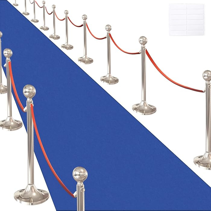Royal Blue Carpet Runner for Party,140GSM 2.62FTx15FT Carpet Party Decorations, Royal Blue Runway... | Amazon (US)