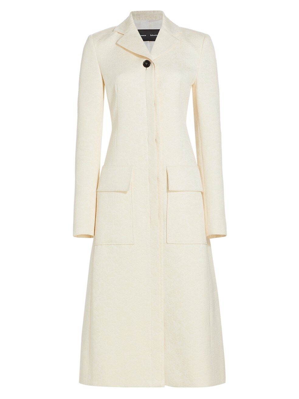 Cotton-Wool Jacquard Coat | Saks Fifth Avenue