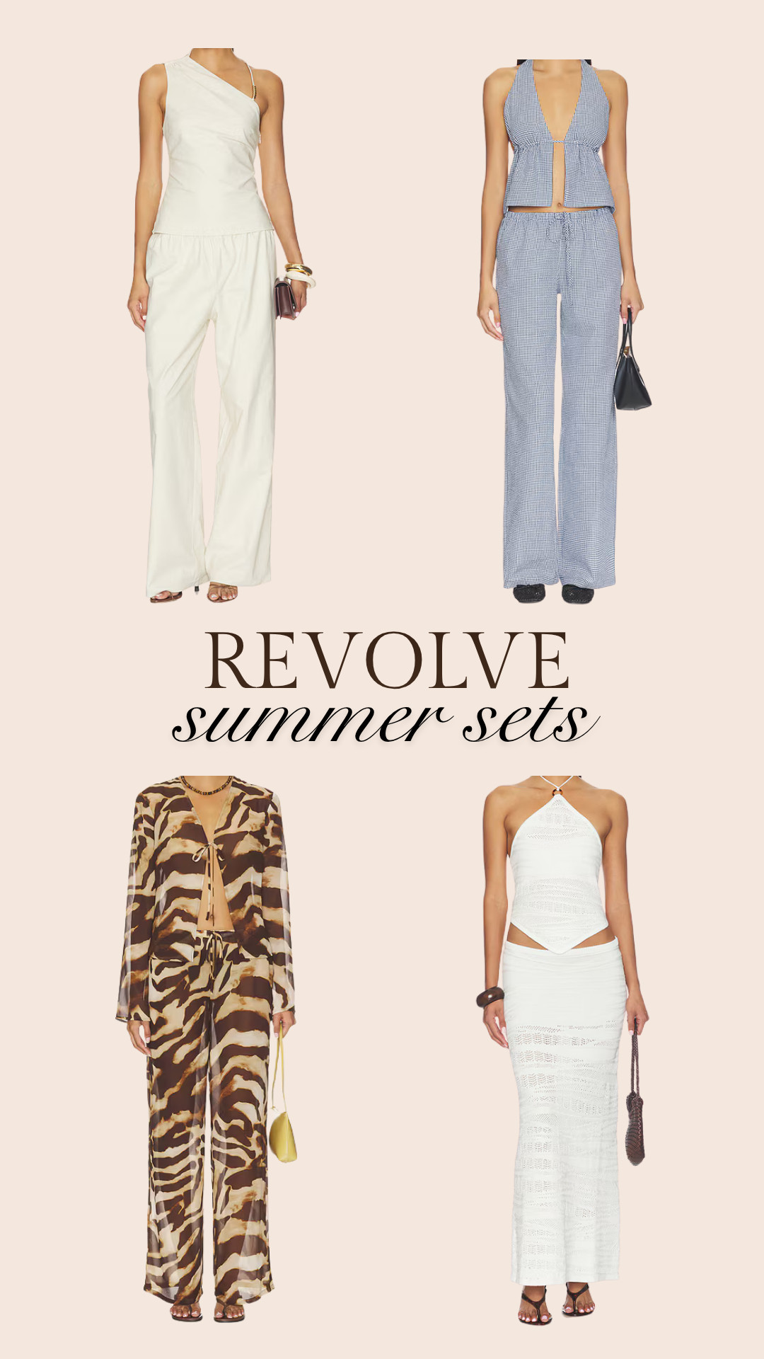 Currently loving these Revolve summer sets! Effortless, elevated, and made for every sunny plan on the calendar! These are the kind of matching sets you reach for on repeat all season long.

Shop my favorite summer sets from Revolve 🤍

#revolve #revolvestyle #summerstyle #summeroutfits #matchingset #setstyle #ootd #vacationoutfits #beachoutfitinspo #summervibes #ltkfashion #liketoknowit #capsulewardrobe #effortlessstyle 

 