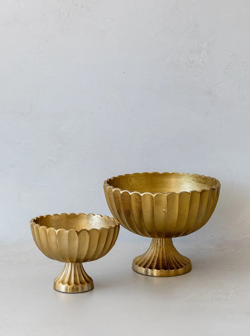Gold Scalloped Compote | House of Jade Home