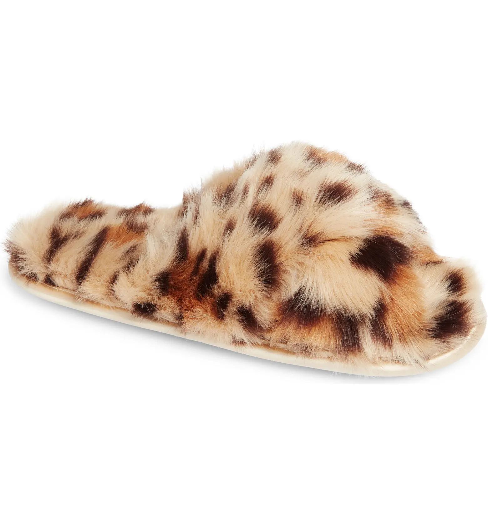 Cozy Leopard Faux Fur Slipper | Nordstrom