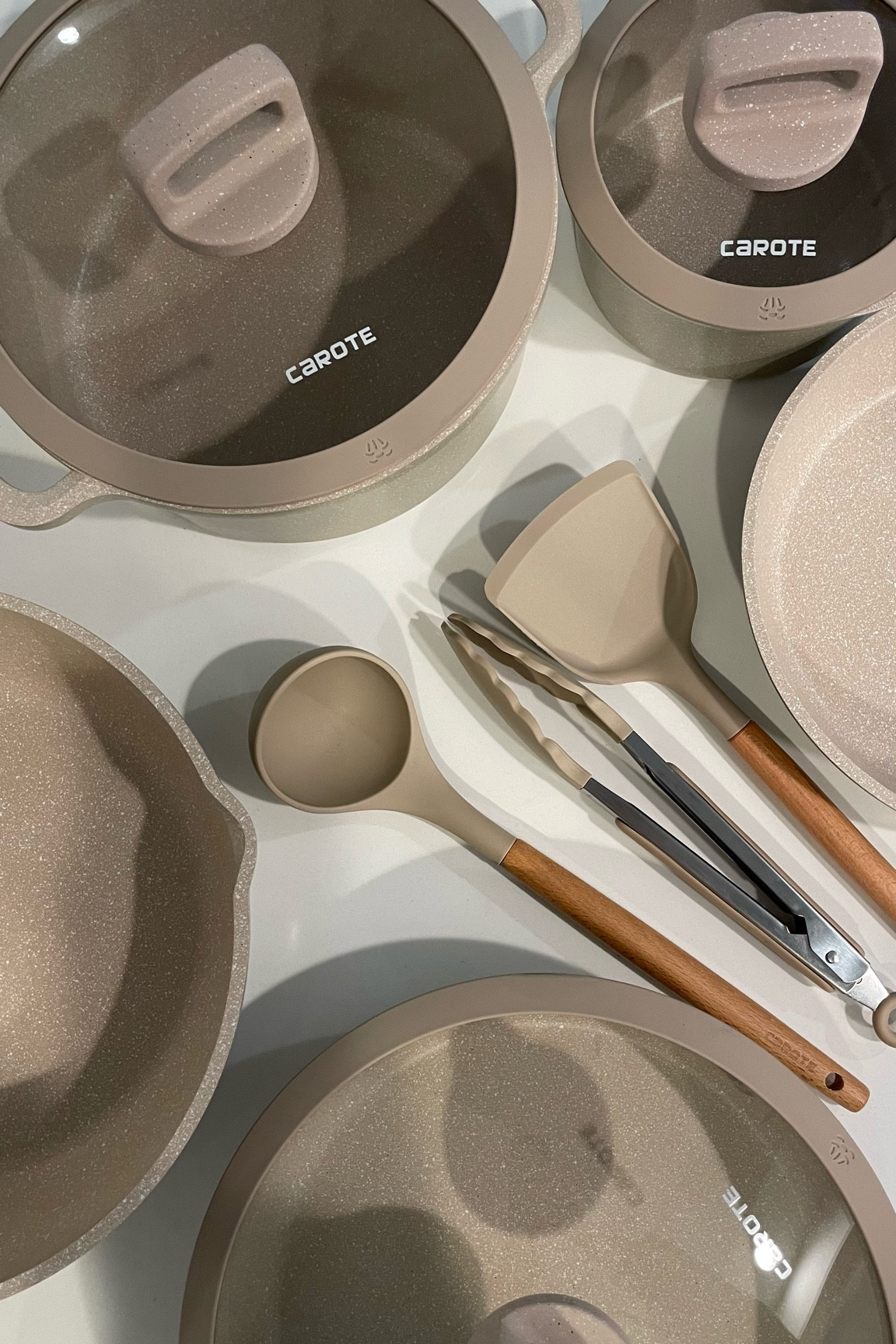 my new set of pots and pans 🍂☁️🤍🍳📦 on sale !!  Under $100 ✨ available on both apps ! 

#LTKSale #LTKSeasonal #LTKunder100