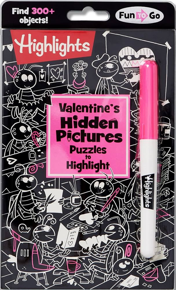 Valentine's Hidden Pictures Puzzles to Highlight: Valentines Book for Kids 6 and Up (Highlights H... | Amazon (US)