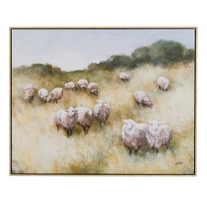 Framed Sheep Canvas Wall Art, 24x30 | At Home