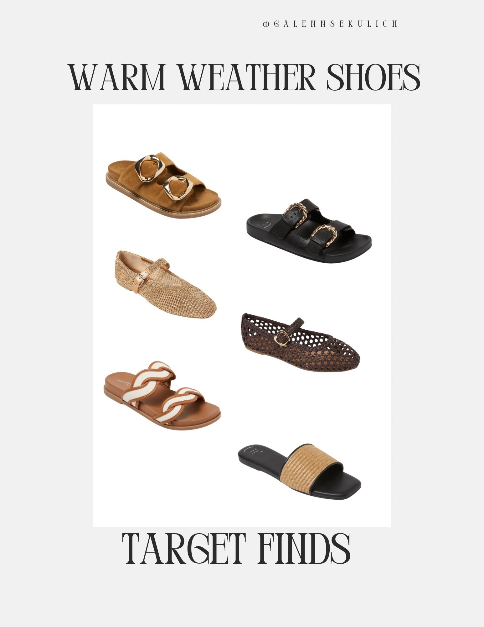 Warm weather shoes! Target spring staples and summer staples! Inspired by sandals- affordable fashion  

#LTKSeasonal #LTKdayinmylife
