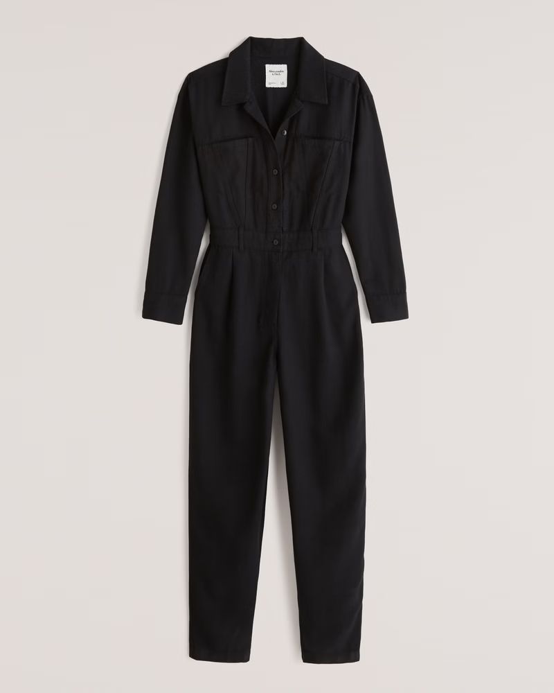 Long-Sleeve Utility Jumpsuit | Abercrombie & Fitch (US)
