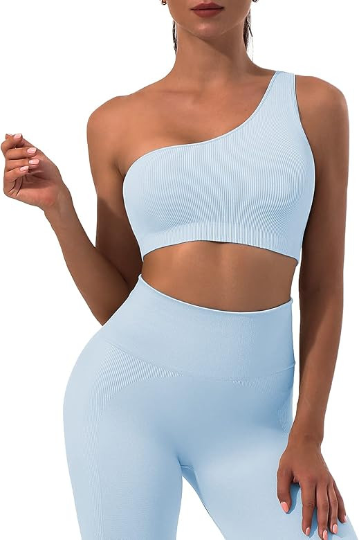 Workout Sets for Women 2 Piece, Sportneer Ribbed Seamless Matching Gym Yoga Set | Amazon (US)