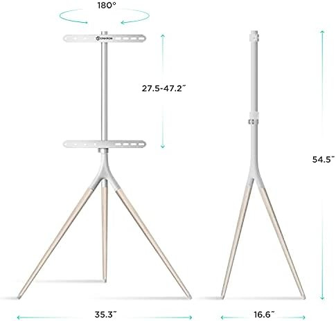 ONKRON Tripod Easel TV Stand for 32– 65 Inch LED LCD OLED Screen TVs up to 77 lbs - Beech Woode... | Amazon (US)