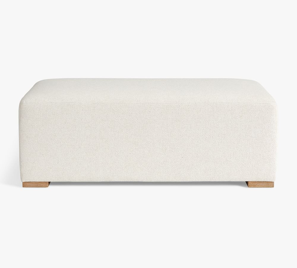 Universal Upholstered Ottoman | Pottery Barn (US)