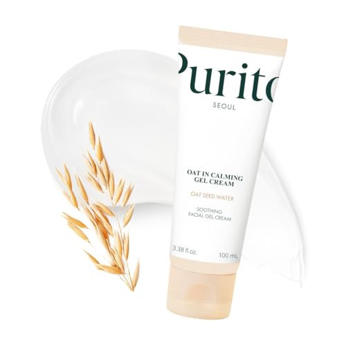 PURITO Oat In Calming Gel Cream, Oat Seed Water Hydration & Soothing, Lightweight, Non-Sticky FA Safe Moisturizer for Sensitive Skin, Non-Comedogenic, Fragrance-Free, Korean Skincare 3.38 fl.oz | Amazon (US)