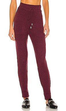 Free People Around the Clock Jogger in Wine from Revolve.com | Revolve Clothing (Global)