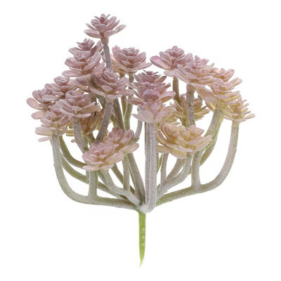 Unique Bargains Mini Unpotted Realistic Textured Garden Fake Succulent Plants Purple 1 Pc | Target