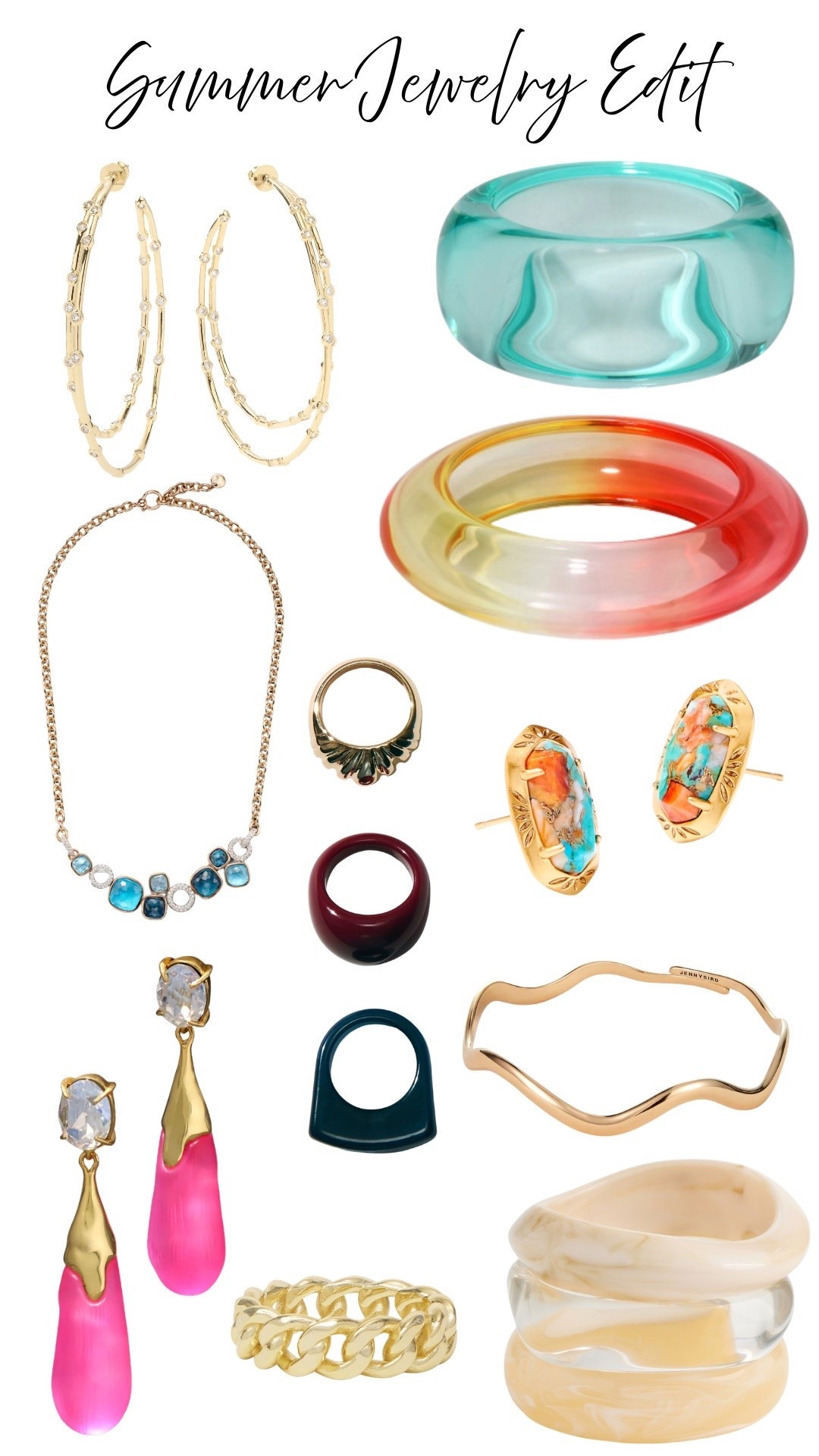 I’ve been gravitating toward jewelry that adds just the right amount of personality to an outfit. This Summer Jewelry Edit is filled with colorful statement rings, sculptural bangles, bold earrings, and timeless gold pieces that instantly elevate even the simplest look.

Whether you’re packing for vacation or refreshing your everyday accessories, these are the styles currently inspiring me. Linking all of my favorites if you’re looking to add a little color and shine to your summer wardrobe.

#LTKU #LTKootd #LTKSeasonal