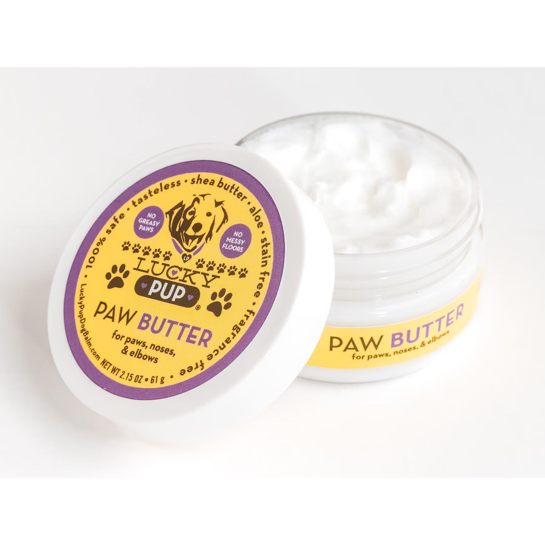 Lucky Pup Paw Butter Dog, Cat, Horse, & Small Pet Moisturizing Cream, 2.2-oz jar | Chewy