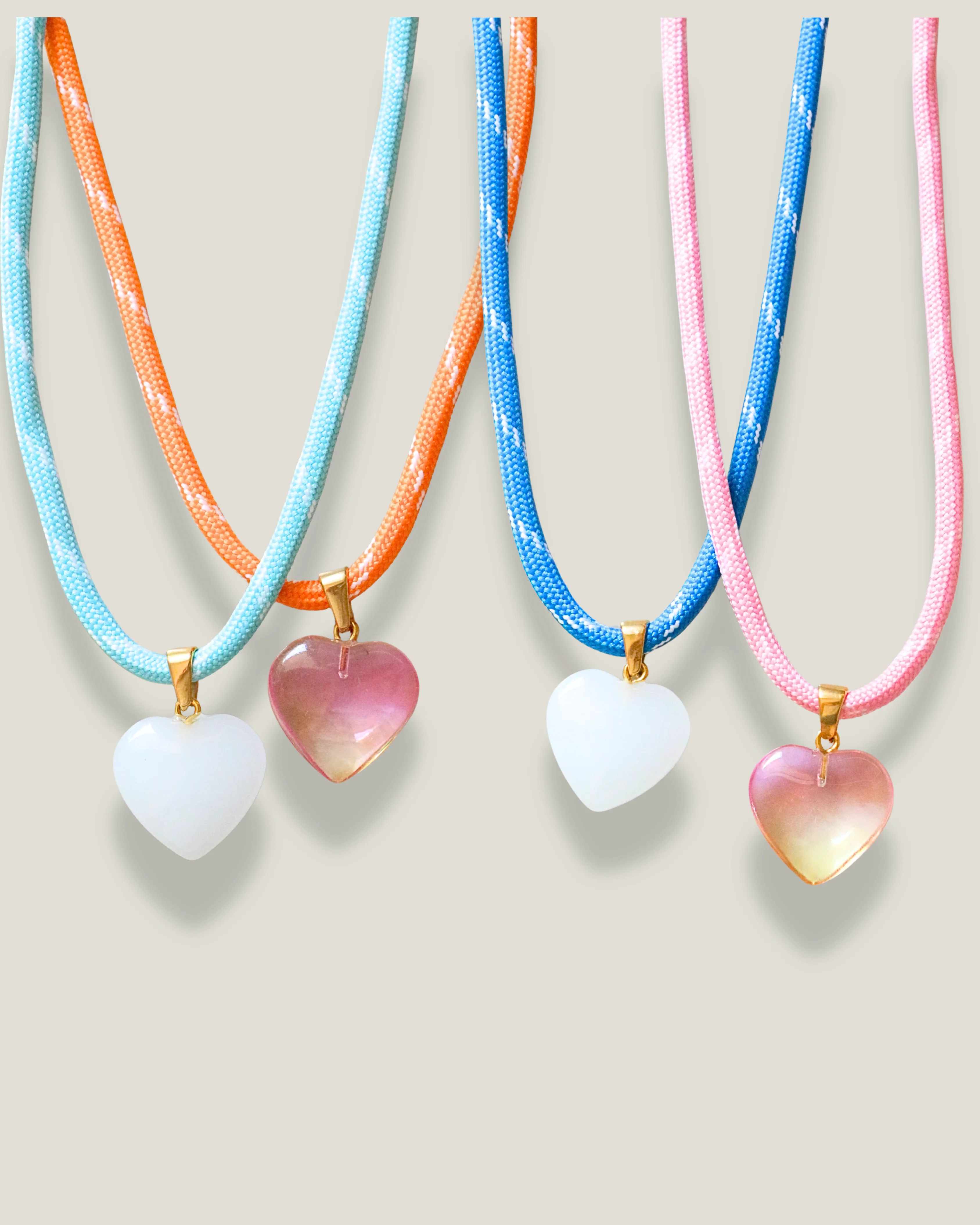 cord heart necklace | Chic Mama Jewelry