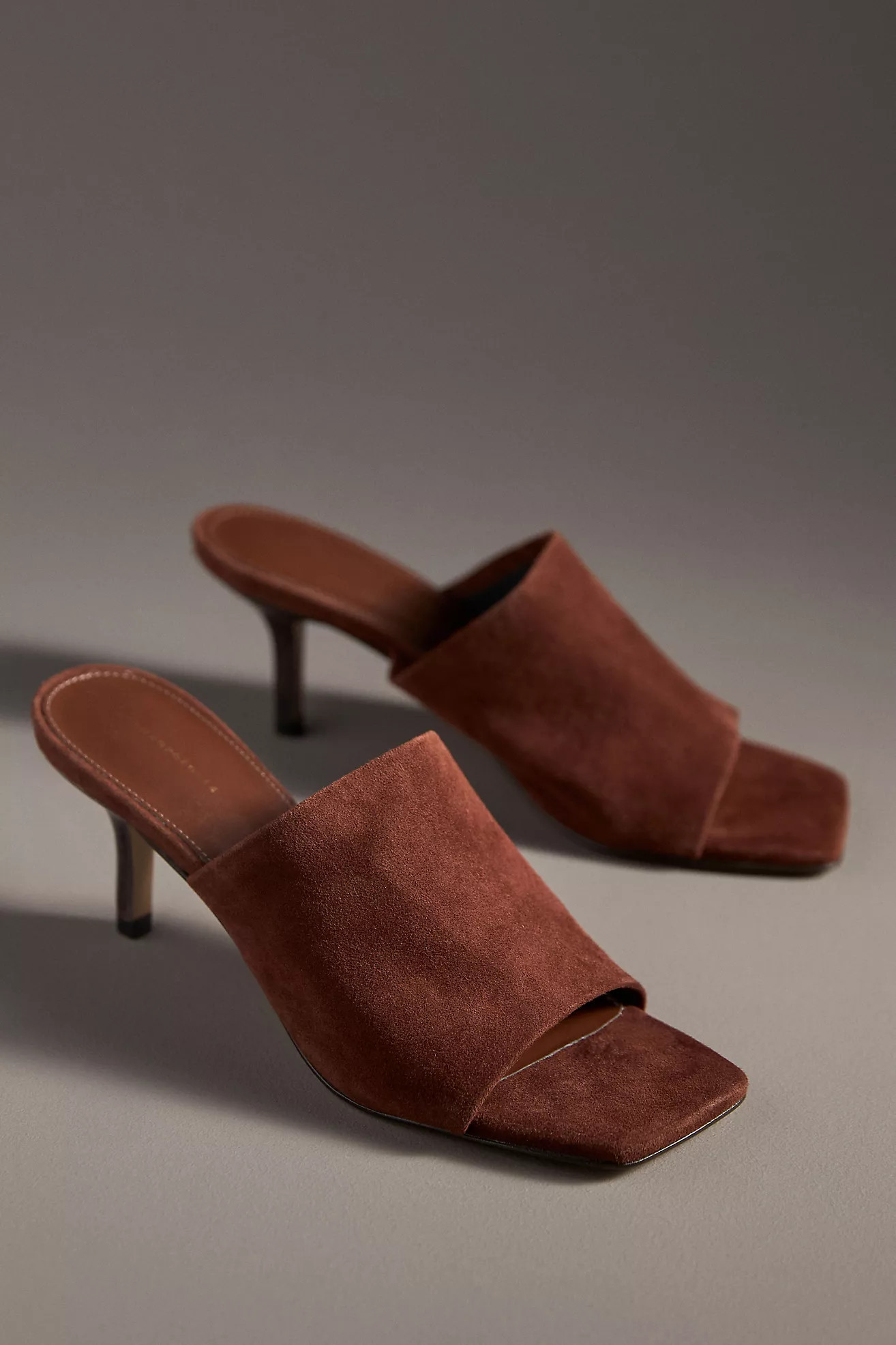 By Anthropologie Square-Toe Heeled Mules | Anthropologie (US)