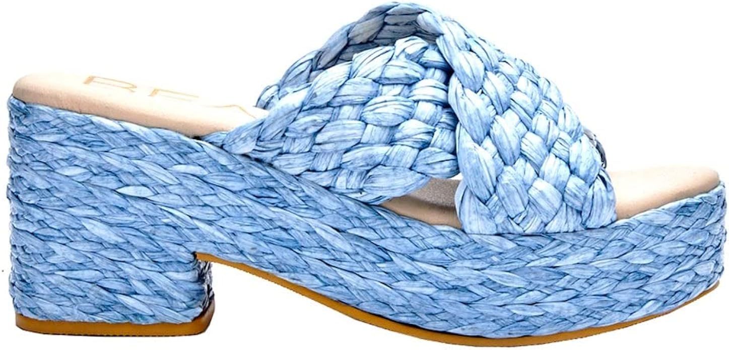 BEACH by Matisse Womens Reflection Platform Sandals Sandals Casual - Blue | Amazon (US)