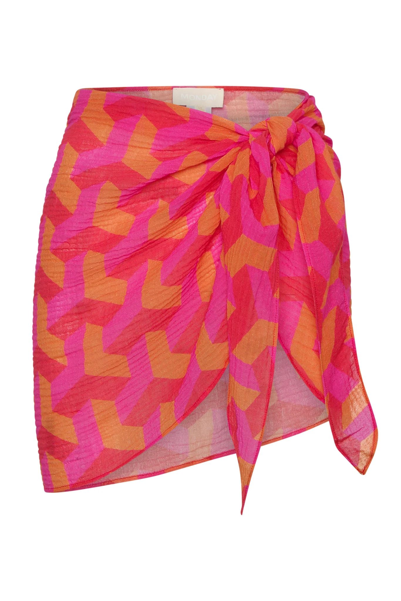 South Beach Sarong - Fuchsia Geo | Monday Swimwear