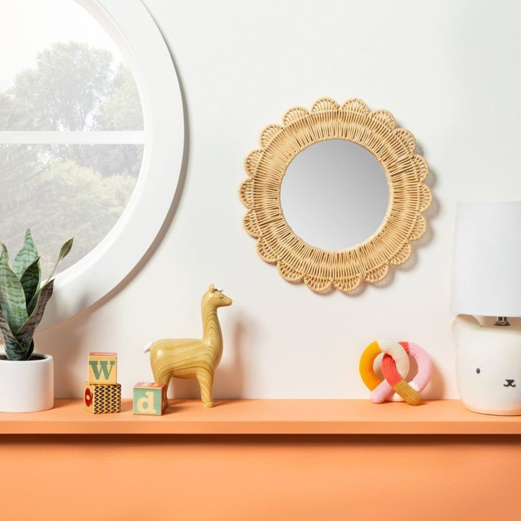 Sun Wall Mirror - Cloud Island™ - Natural | Target