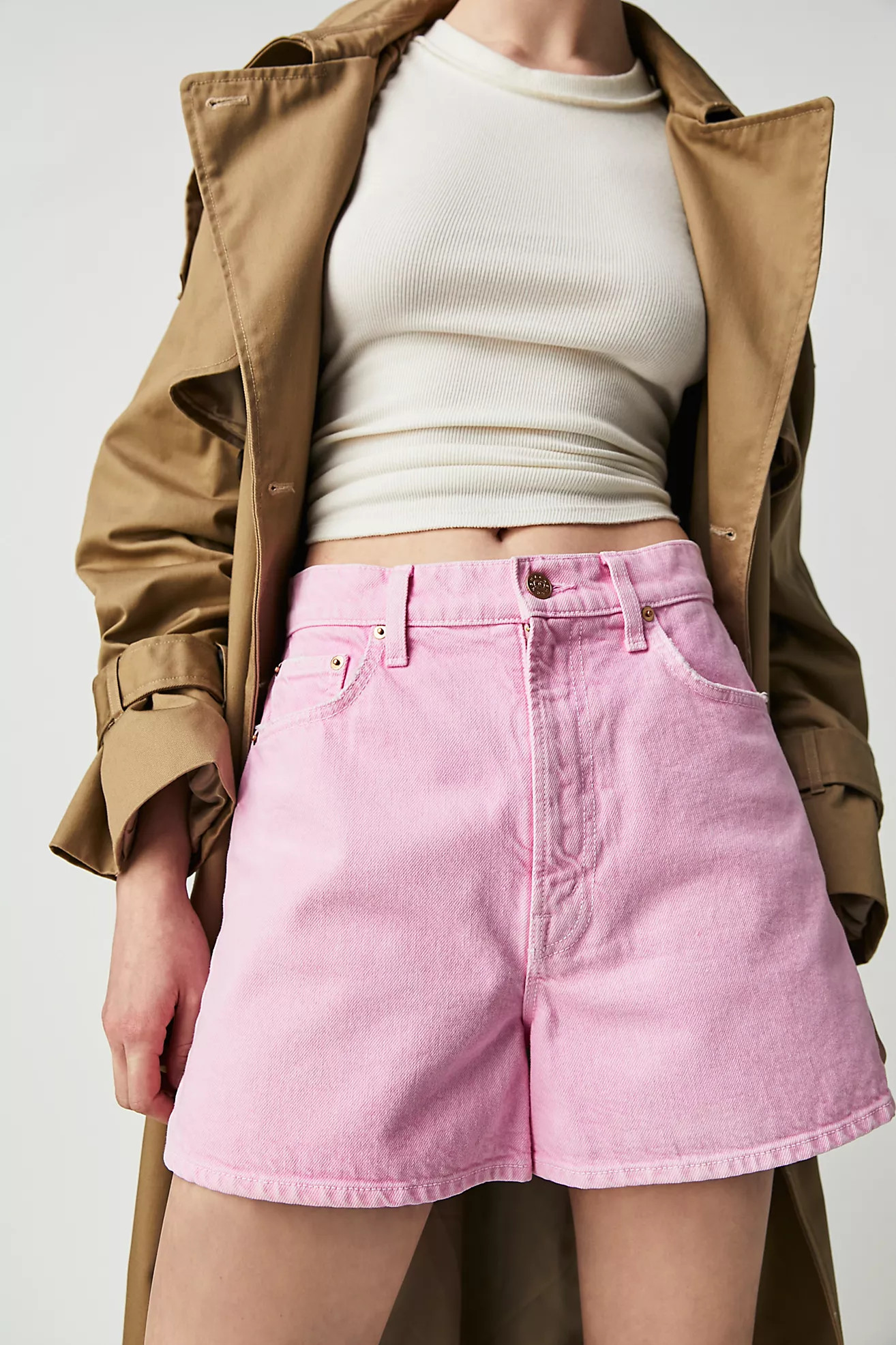 MOTHER Snacks! High-Waisted Savory Shorts | Free People (Global - UK&FR Excluded)