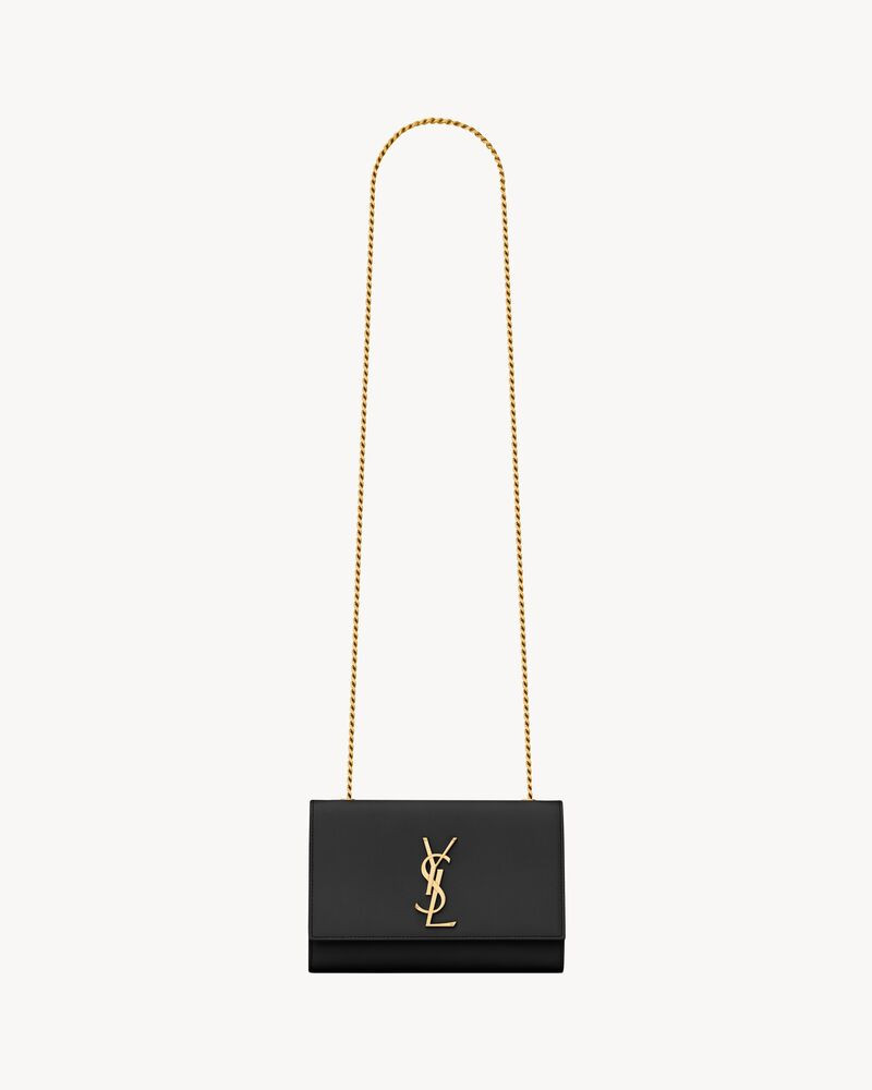 kate small chain bag in grain de poudre embossed leather | Saint Laurent Inc. (Global)