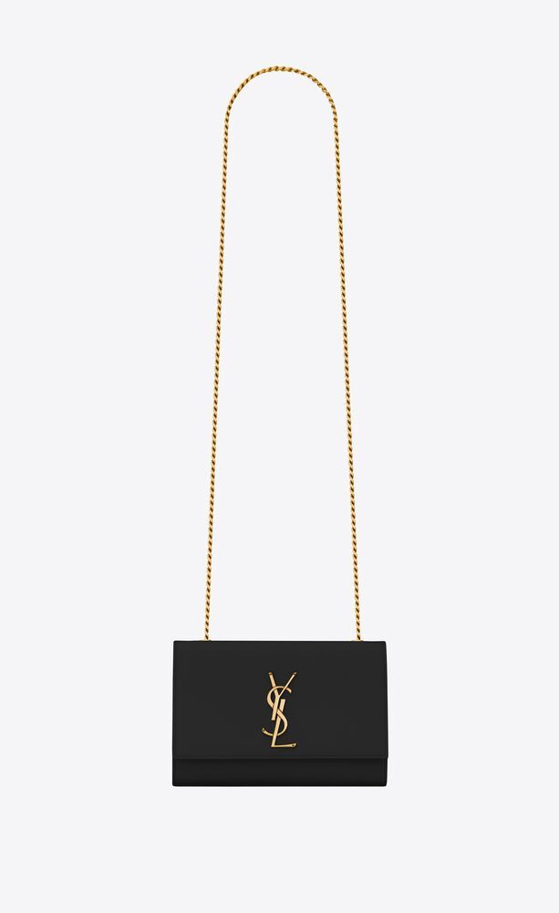 Classic Saint Laurent monogram shoulder bag made with metal-free tanned leather and organic cotto... | Saint Laurent Inc. (Global)