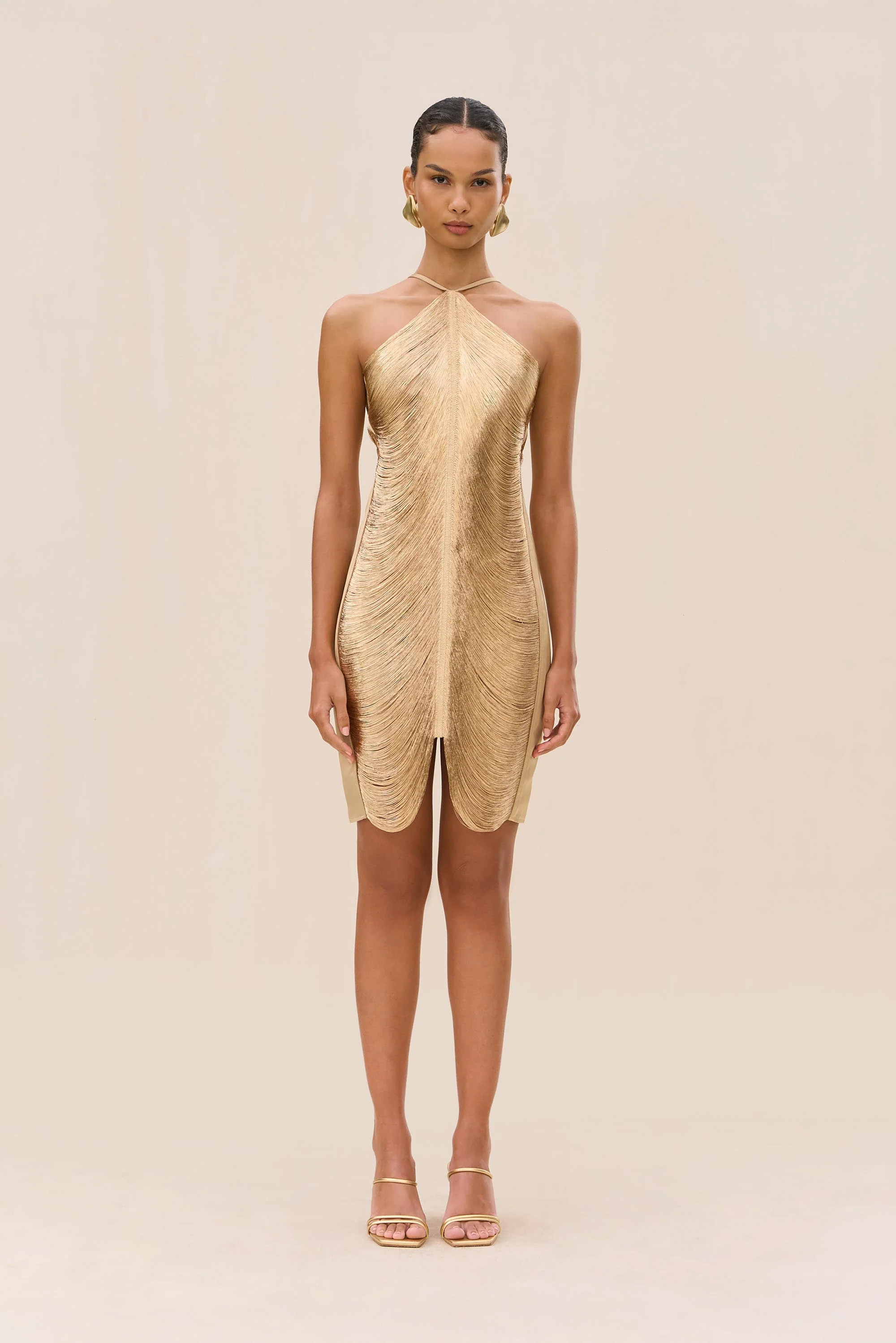 MARA DRESS - LIGHT GOLD | Cult Gaia - US