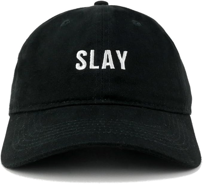 Slay Embroidered 100% Cotton Adjustable Cap Dad Hat | Amazon (US)