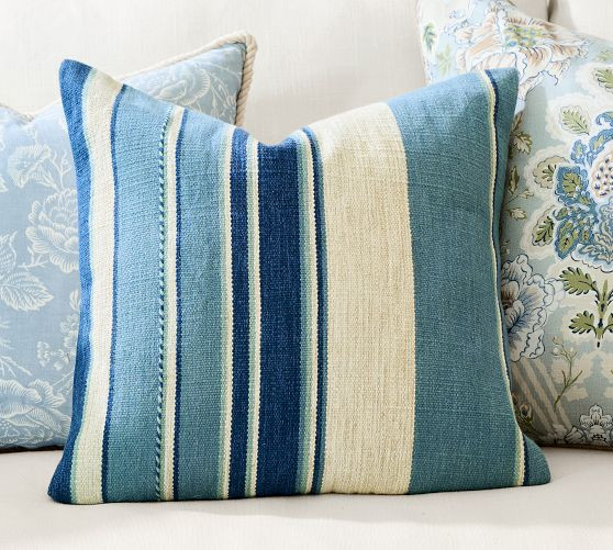 Kravet Bay Striped Pillow | Pottery Barn (US)