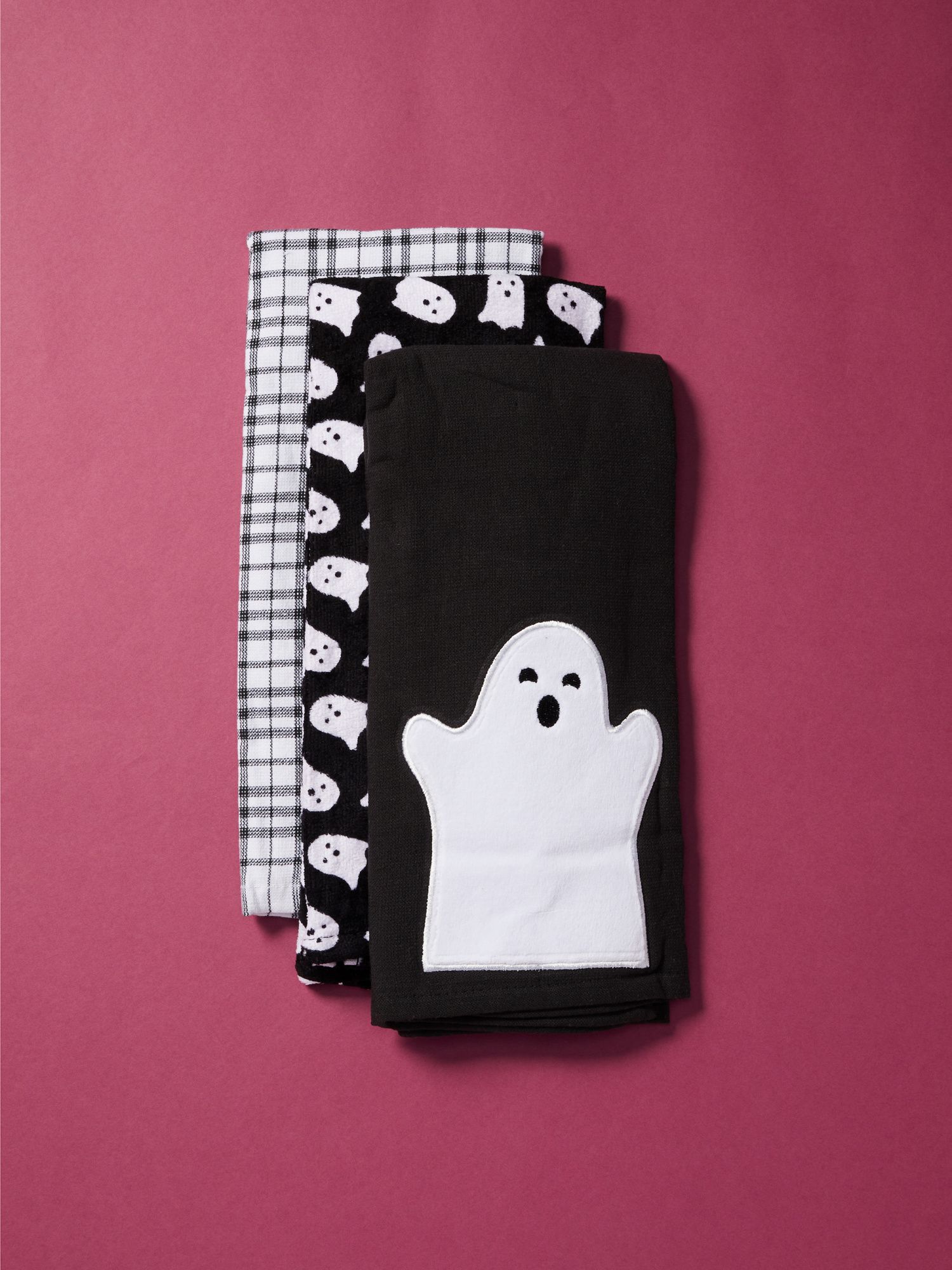 3pk 18x28 Peekaboo Ghost Kitchen Towels | Halloween | HomeGoods | HomeGoods