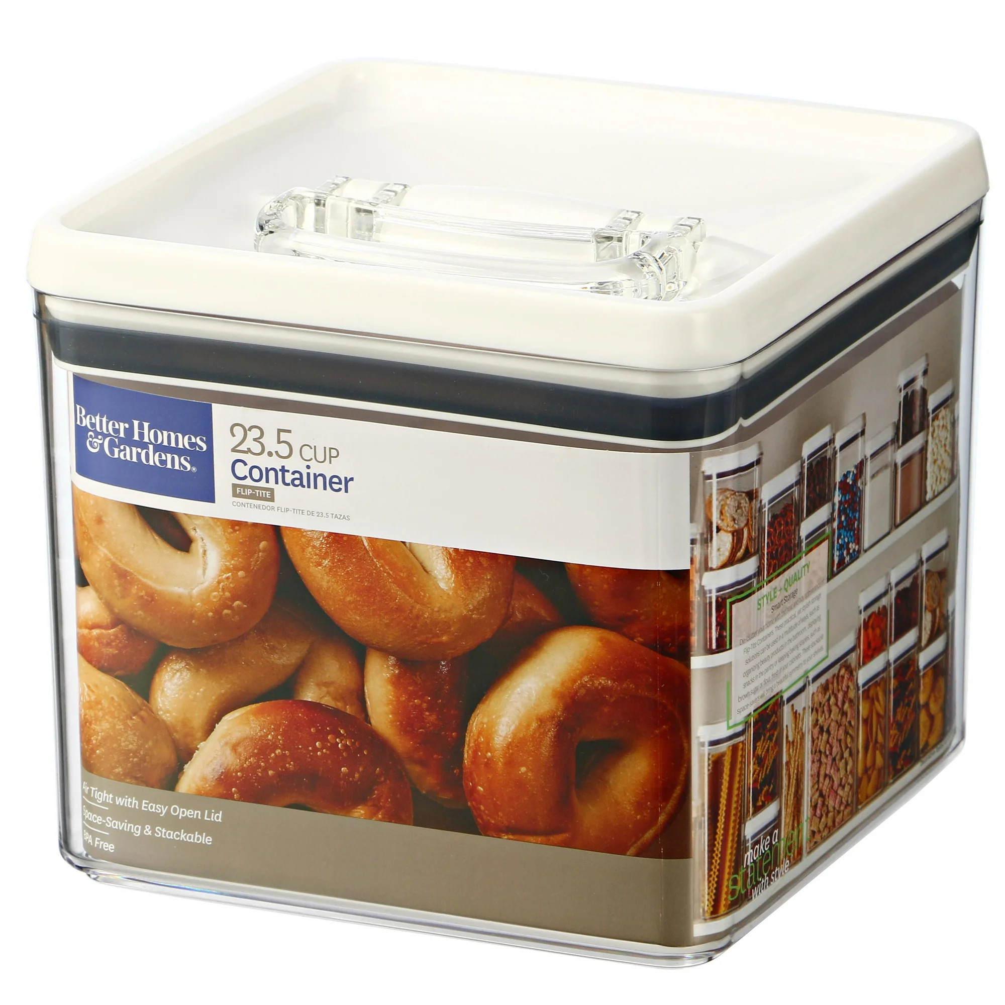 Better Homes & Gardens Flip-Tite Bagel Container, 23.5 Cups | Walmart (US)