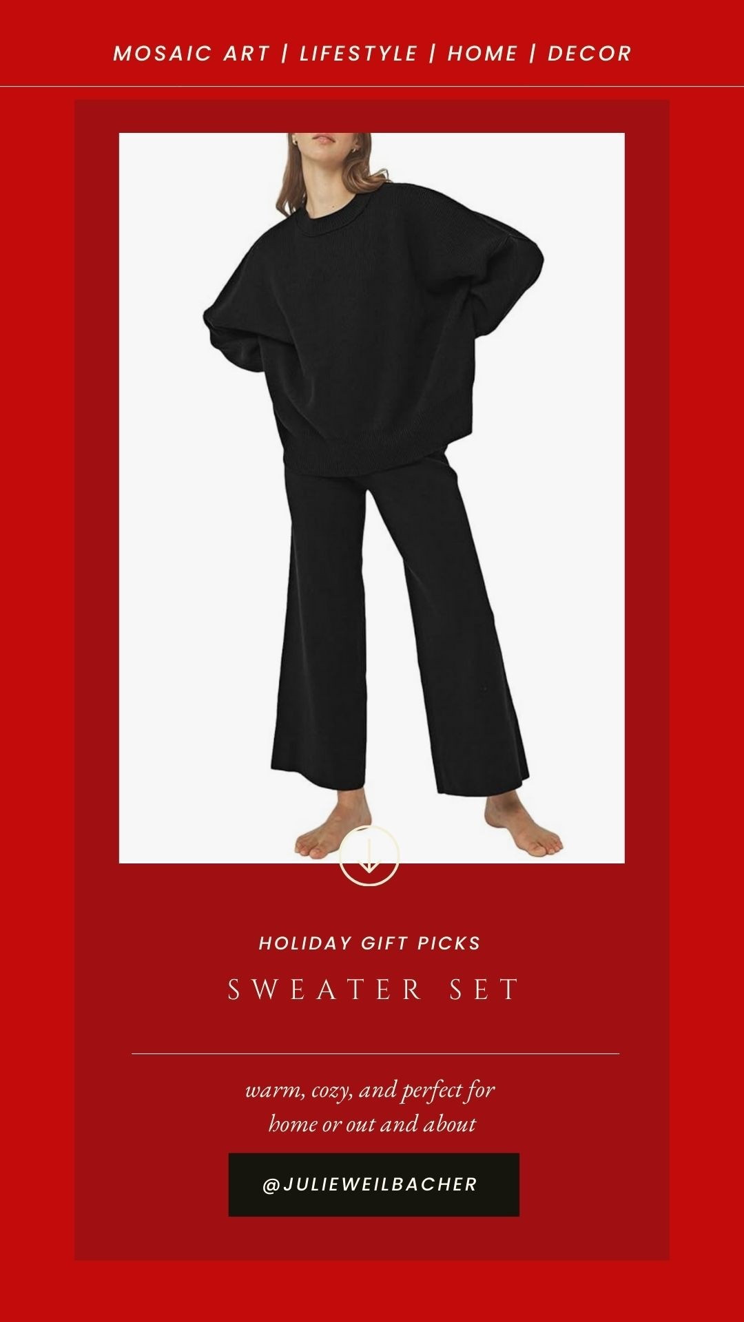 I’m obsessed with this sweater set. It looks so comfy cozy, and the perfect thing to wear on cold winter days. The batwing-sleeves and wide leg pants give this set an elevated style. Pair it with your Sambas, ankle booties, or just a warm pair of toasty socks. Available in lots of colors too!

#sweaterset #loungewear #sleepwear #sweatsuit #airportoutfit #traveloutfit #batwingsweater #matchingsweaterandpants #casualtracksuit #matchingset

#LTKFindsUnder50 #LTKmomlife #LTKActive