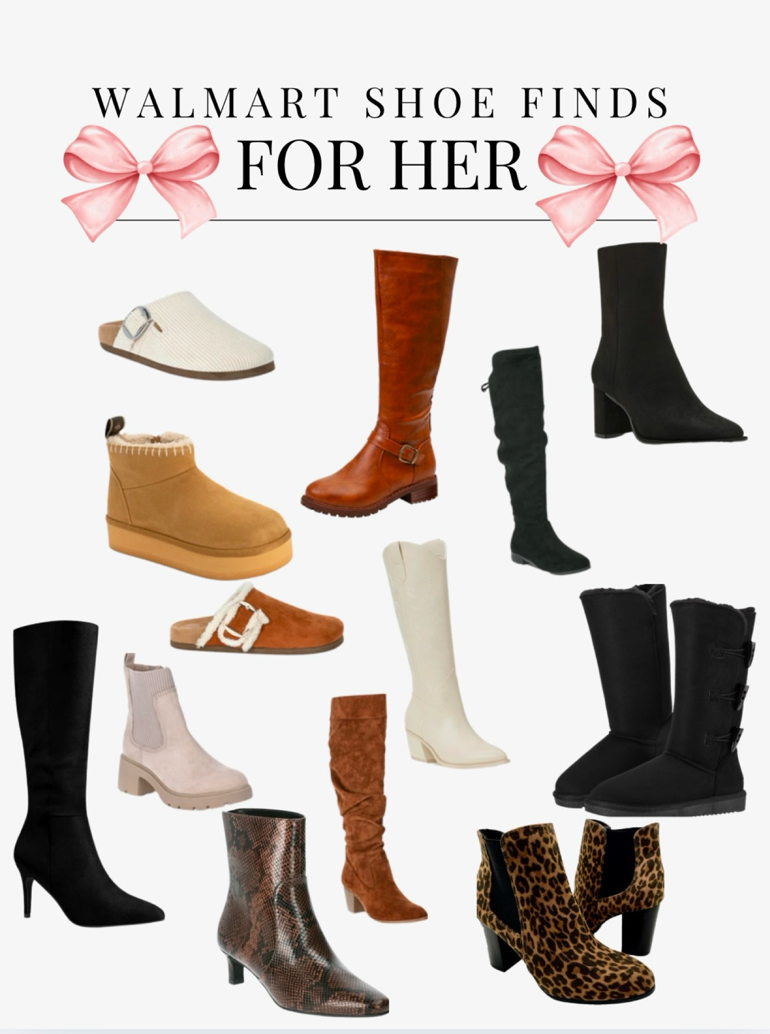 Walmart shoe finds for her, boots, Walmart Boots, winter boots, winter clogs, clogs, Walmart finds, Walmart deals, Walmart shoes, Walmart Christmas gifts, women, women shoes. Gift for her, Christmas gift for her. 

#LTKHoliday #LTKGiftGuide #LTKCyberWeek