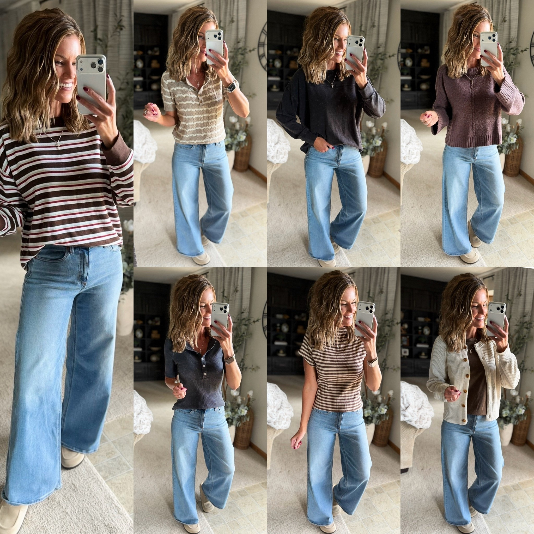 Target Labor Day SALE 🎯 
So many great basic tops less than $20 and my favorite jeans also included. 
Tops / small (except for maroon sweater, medium)
Jeans/ 8 regular 
@Target 

#LTKSaleAlert #LTKSeasonal #LTKOver40