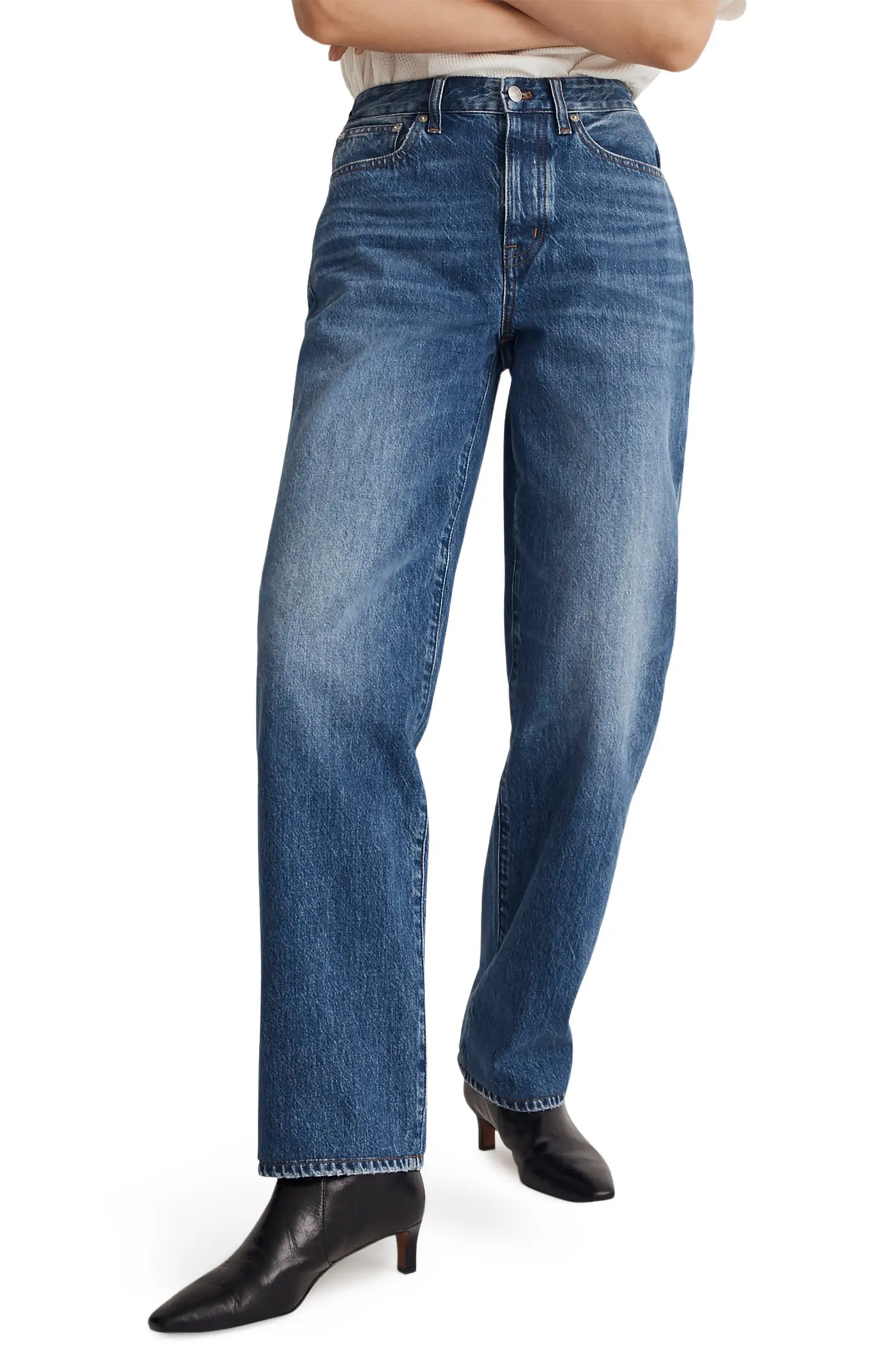 Low Slung Straight Leg Jeans | Nordstrom Rack