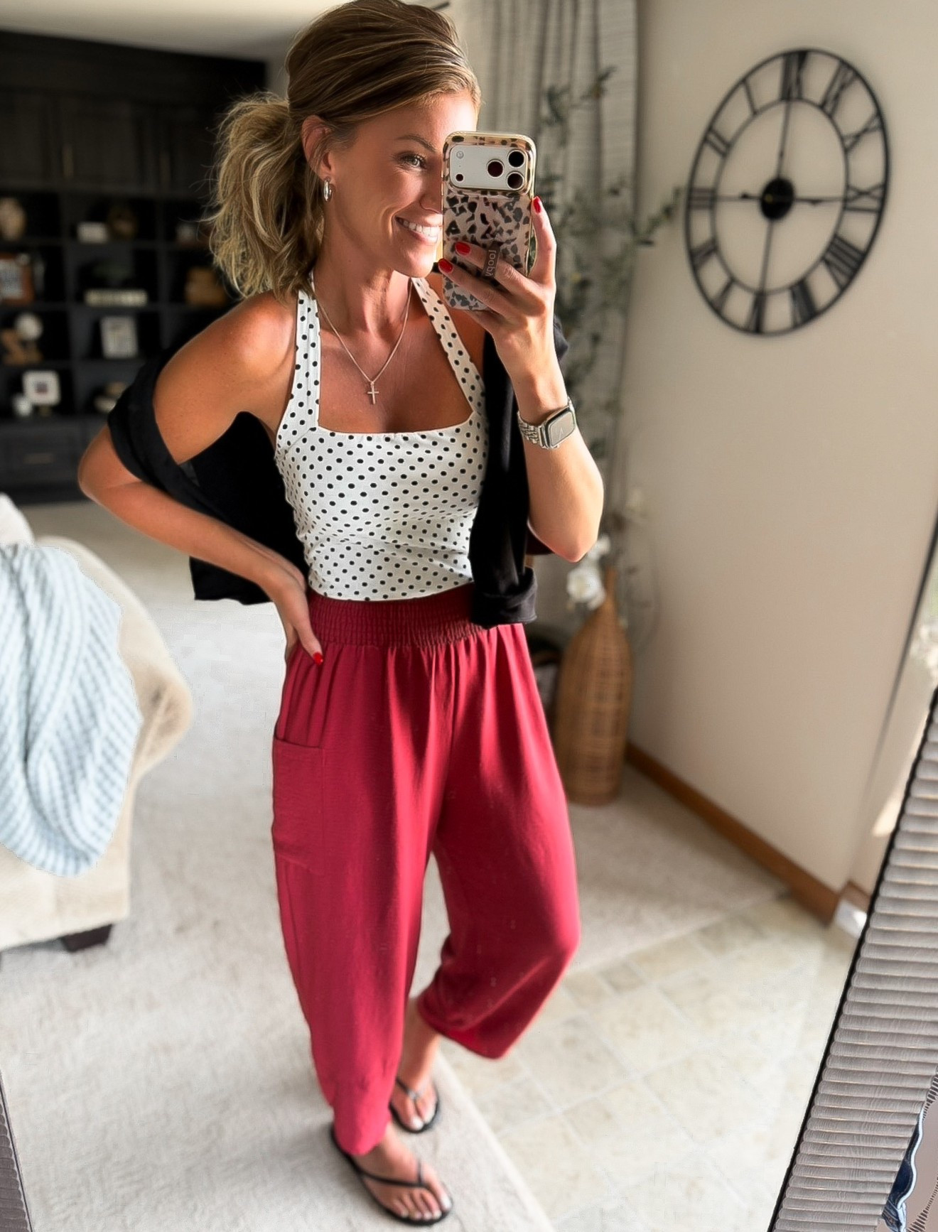 Trending ~ polka dots. 
Top/ medium
Pants/ medium

#LTKSeasonal #LTKOver40 #LTKootd