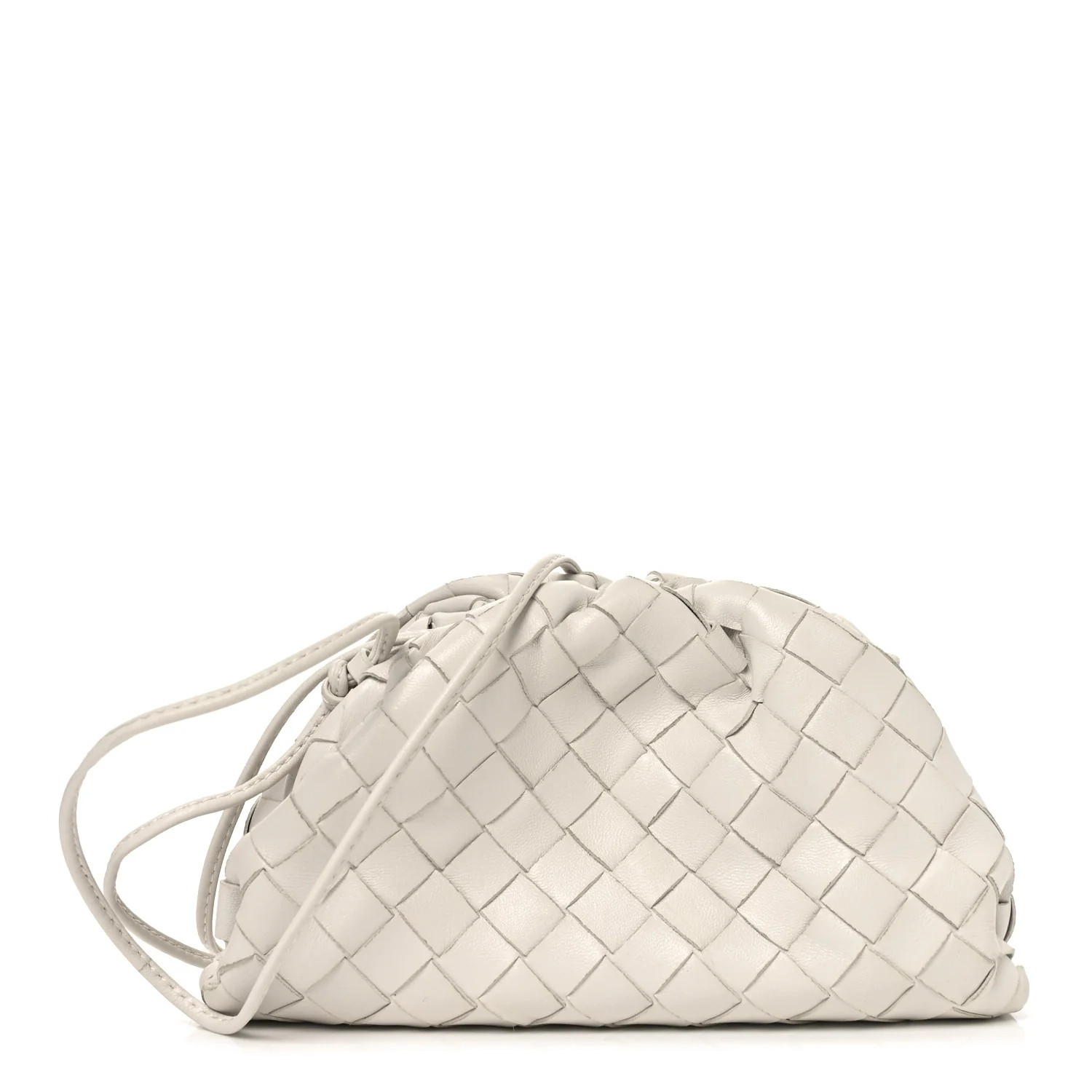 Nappa Intrecciato The Mini Pouch Chalk | FASHIONPHILE (US)