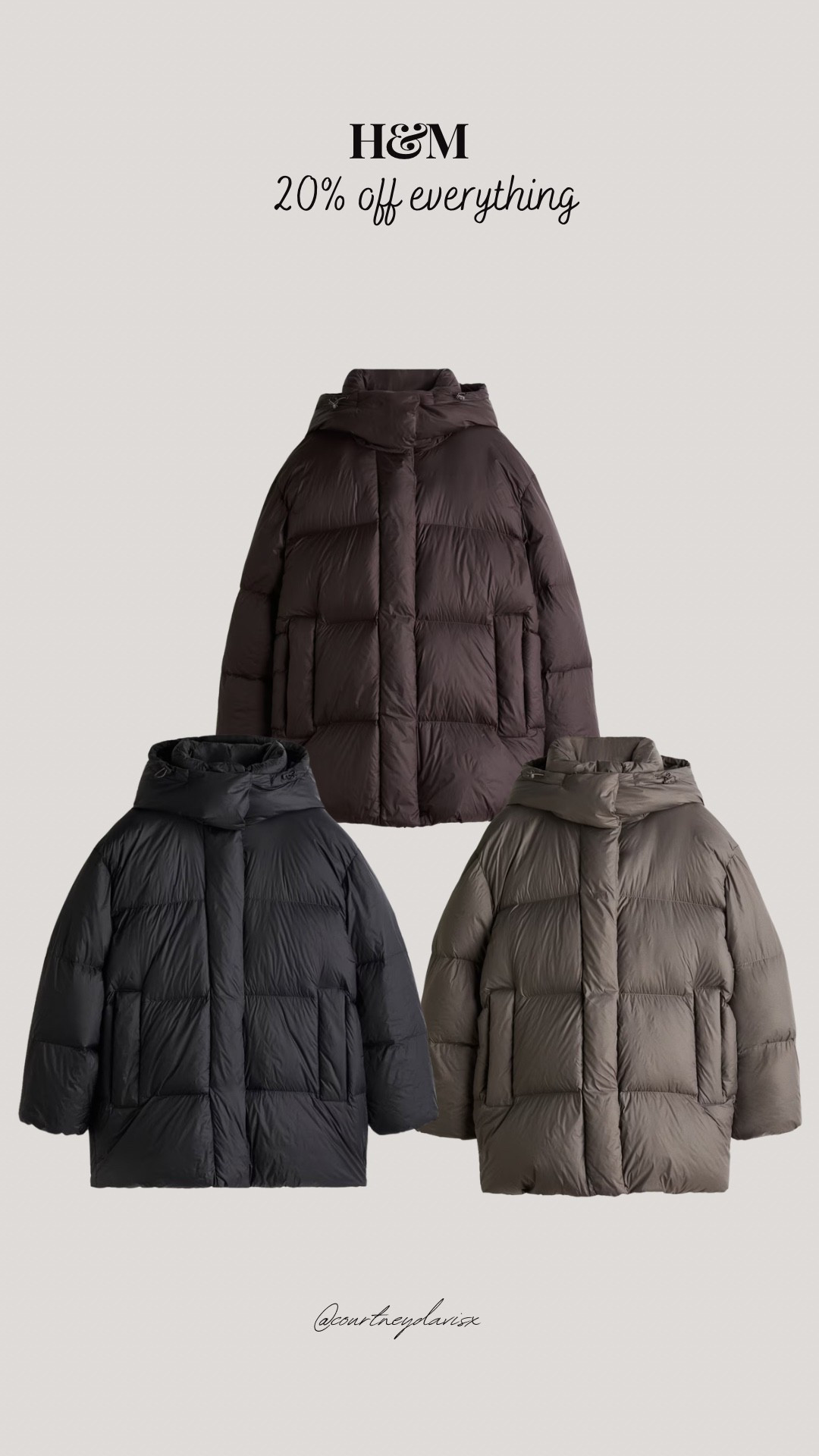 These sell out every year - the best casual winter coats, 20% off currently!

Winter coat, puffer coat, down coat, H&M, H&M coat, brown coat, black coat, cyber week

#LTKCyberWeek #LTKwinter #LTKuk