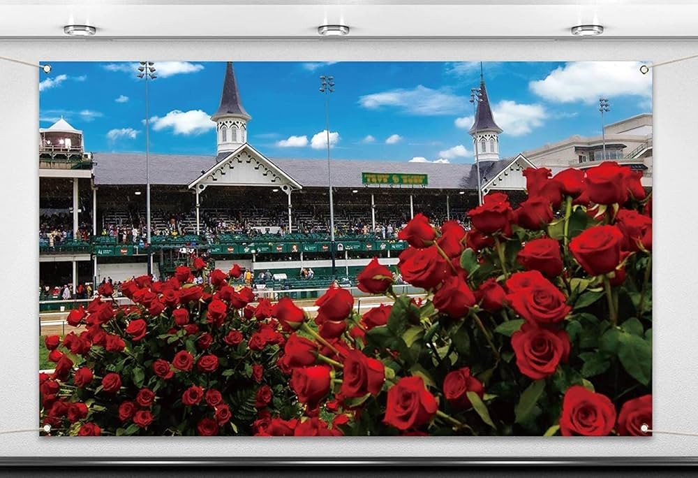 2024 Kentucky Derby Photo Booth Backdrop 7×5ft Churchill Downs 150th Horse Racing Rose Indoor Ou... | Amazon (US)